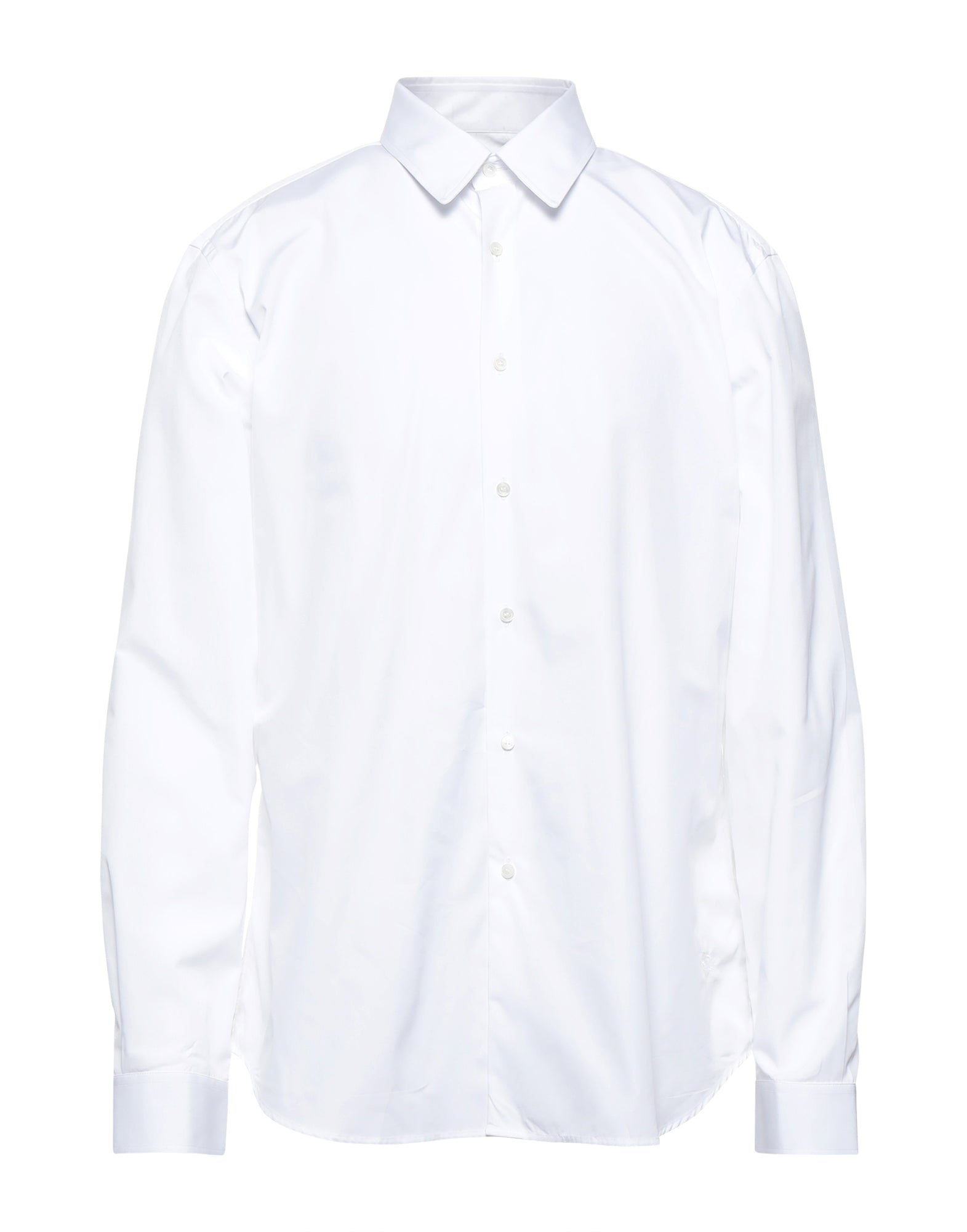 Camicia Bianca - a tessitura rasata senza applicazioni tinta unita scollo classico.